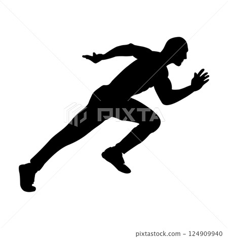 running man icon vector running man icon vector 124909940