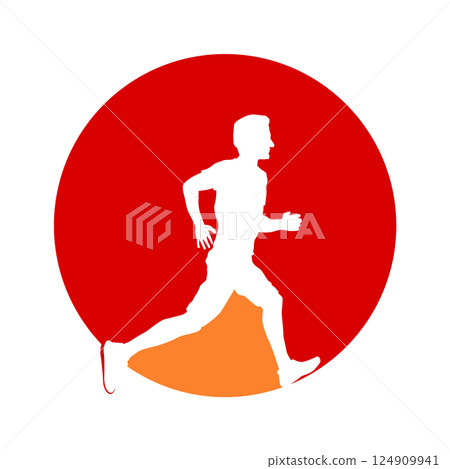 running man icon vector 124909941