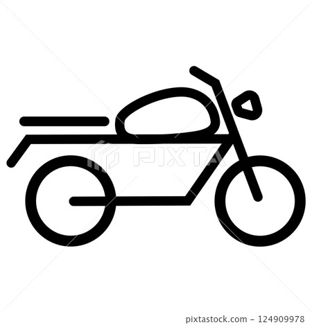 motorcycle icon vector motorcycle icon vector 124909978