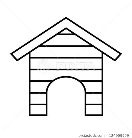 Doghouse, Dog Kennel icon vector 124909999