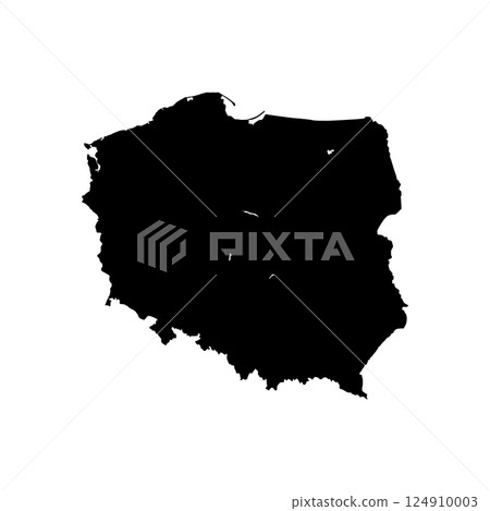 poland map icon vector poland map icon vector 124910003