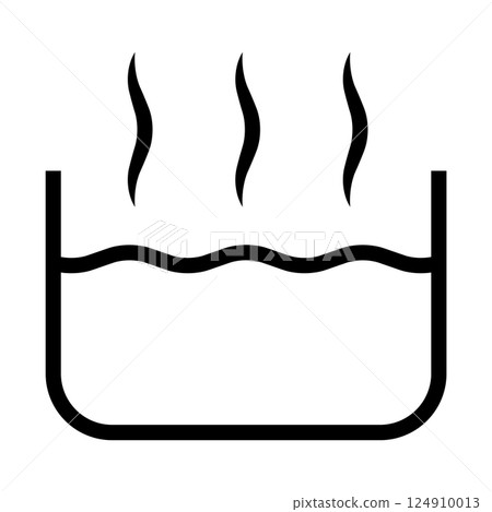 evaporating water icon vector 124910013