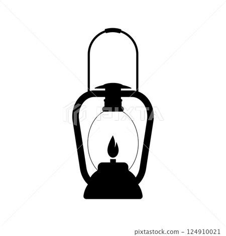 Camping Lantern icon vector Camping Lantern icon vector 124910021