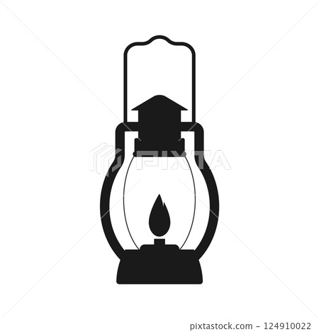 Camping Lantern icon vector 124910022