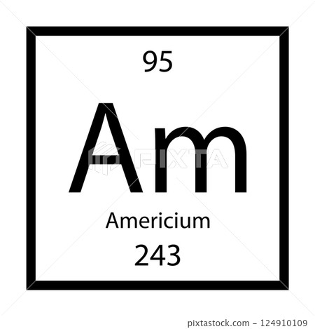 americium icon vector americium icon vector 124910109