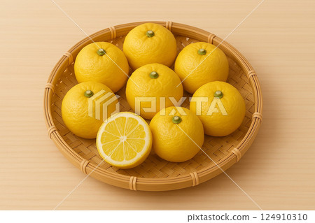 新鮮採摘的柚子 124910310