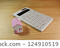 House and calculator real estate image 124910519