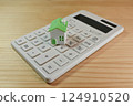 House and calculator real estate image 124910520