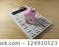 House and calculator real estate image 124910523
