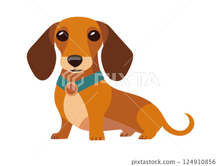 棕色的狗圖 棕色的狗圖 124910856