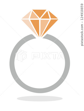 Jewelry ring illustration 124910859