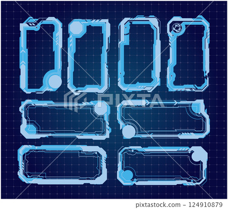 Interface frame border set Interface frame border set 124910879