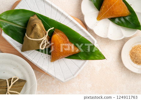 zi子端午台灣台灣Chimaki Dango節 124911763