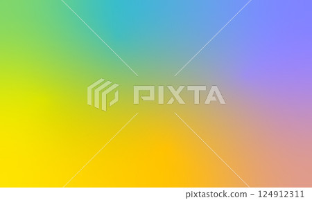 A smooth gradient background blending yellow, green, blue, and purple hues, creating a soft, modern, and abstract visual effect. . 124912311