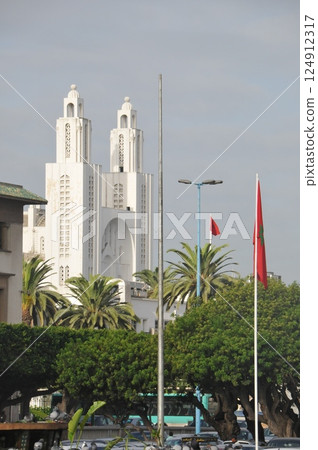 Morocco, Casablanca, Place Mohammed V, Sacré-Coeur Basilica 124912317