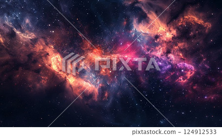 An abstract nebula with extreme detail, ideal for wallpaper use An abstract nebula with extreme detail, ideal for wallpaper use 124912533