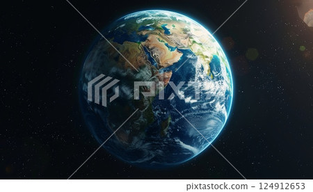 A backdrop featuring the planet Earth 124912653
