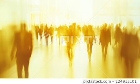 走在大街上的人 124913101