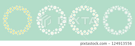White tiny wildflowers frame set White tiny wildflowers frame set 124913556