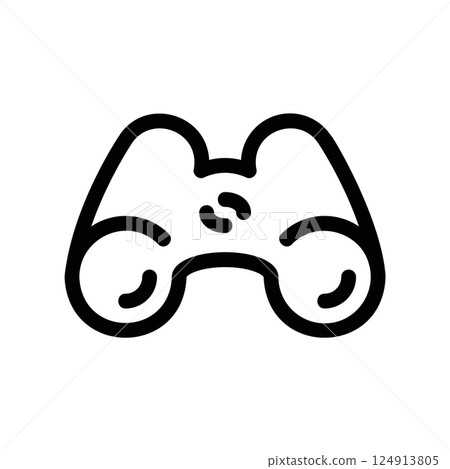 Binoculars icon signifying search, observation, discovery, or zoom function Binoculars icon signifying search, observation, discovery, or zoom function 124913805