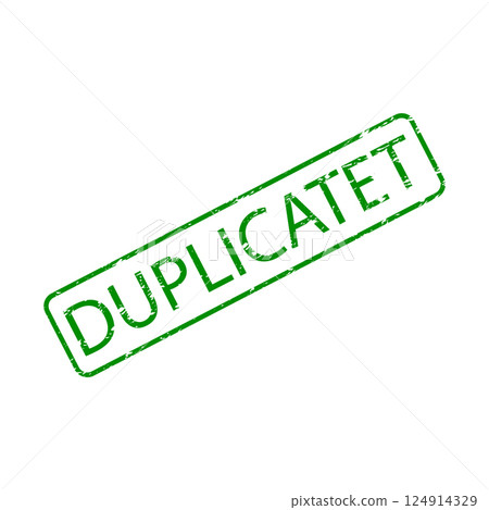 Duplicated rubber stamp for paperwork, validation, product and embossed 124914329