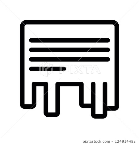 Outline paper advertisement with multiple tear off tabs local offer clearly Outline paper advertisement with multiple tear off tabs local offer clearly 124914482