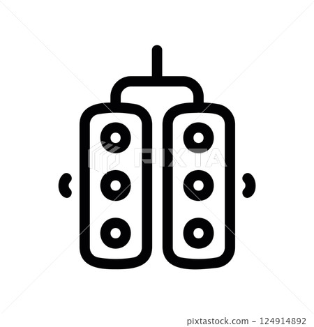Outline racing start lights signal tree sequence indicator competition starting device clearly 124914892