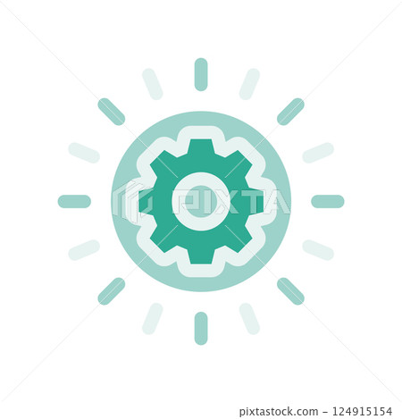 A minimalistic symbol reflecting the essence of the sun, setting A minimalistic symbol reflecting the essence of the sun, setting 124915154