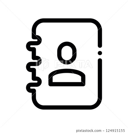 A minimal symbol representing a subject Contact List 124915155