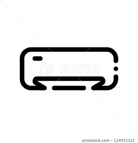 A clean pictogram focused on a topic Air Circulation System 124915322