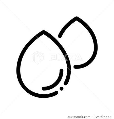 A clean pictogram focused on a topic Moisture Droplet 124915552