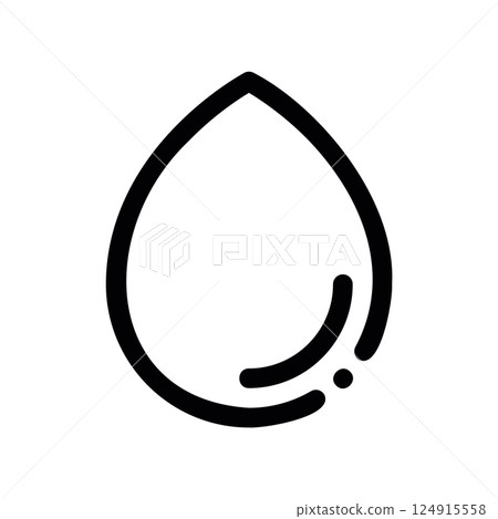 A clean pictogram focused on a topic H2O Sphere 124915558
