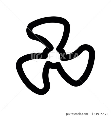 A clean pictogram focused on a topic Fan Wing A clean pictogram focused on a topic Fan Wing 124915572