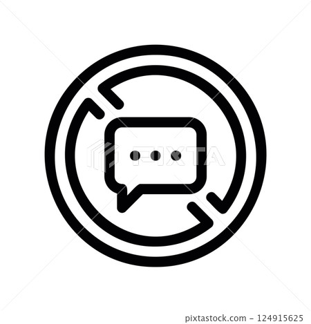 A clean pictogram focused on a topic Chat history A clean pictogram focused on a topic Chat history 124915625