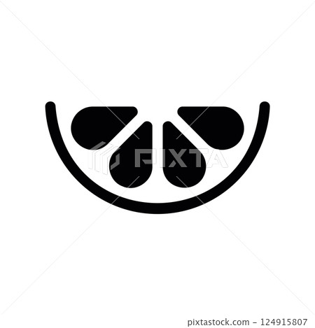 An essential design element showcasing the subject Lemon slice garnish 124915807