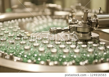 Manufacturing process for medical glass vials in a production facility 124916563