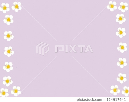 Strawberry flower frame 124917641