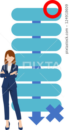 Primacy effect graphic illustration 124918609