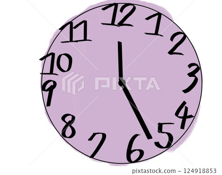 手繪壁鐘 手繪壁鐘 124918853