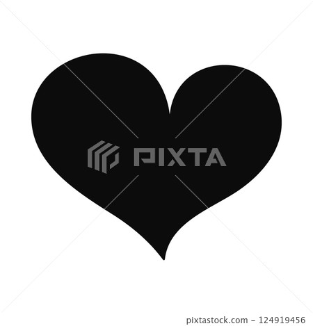 Minimalist black heart vector illustration on white background. Simple hand drawn element for love-themed designs, Valentine's Day projects, romantic branding, tattoos, stickers, and print materials Minimalist black heart vector illustration on white background. Simple hand drawn element for love-themed designs, Valentine's Day projects, romantic branding, tattoos, stickers, and print materials 124919456