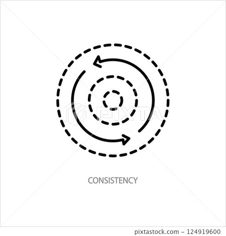 Consistency icon Simple thin line symbol 124919600