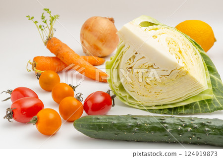 各種蔬菜排隊的照片 各種蔬菜排隊的照片 124919873