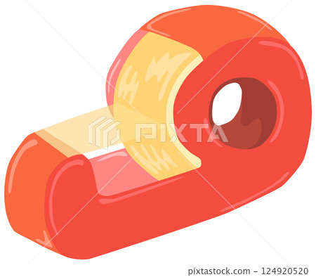 Cellophane tape illustration vector material Cellophane tape illustration vector material 124920520
