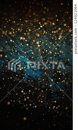 Shiny particles background. Sparkling glitter. Abstract wallpaper design 124921064