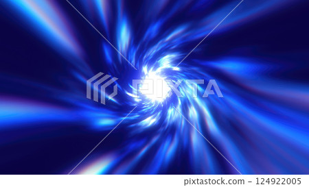 A mesmerizing blue vortex spiral, radiating energy with a glowing white center, evoking a sci-fi wormhole effect 124922005