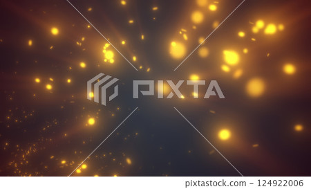 A glowing, golden abstract background with scattered light particles and smoky textures, resembling cosmic energy or fireflies in a misty atmosphere A glowing, golden abstract background with scattered light particles and smoky textures, resembling cosmic energy or fireflies in a misty atmosphere 124922006