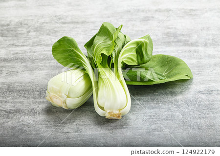 Asian cuisine fresh raw salad Pak Choi 124922179