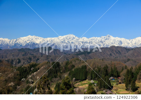 [Nagano Prefecture] Beautiful village Ogawa Village in spring 124922306