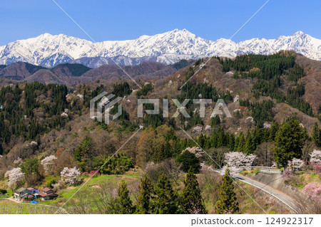 [Nagano Prefecture] Beautiful village Ogawa Village in spring 124922317