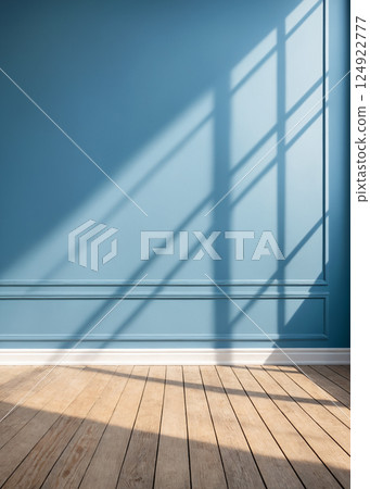 background with blurred shadow on blue wall background with blurred shadow on blue wall 124922777